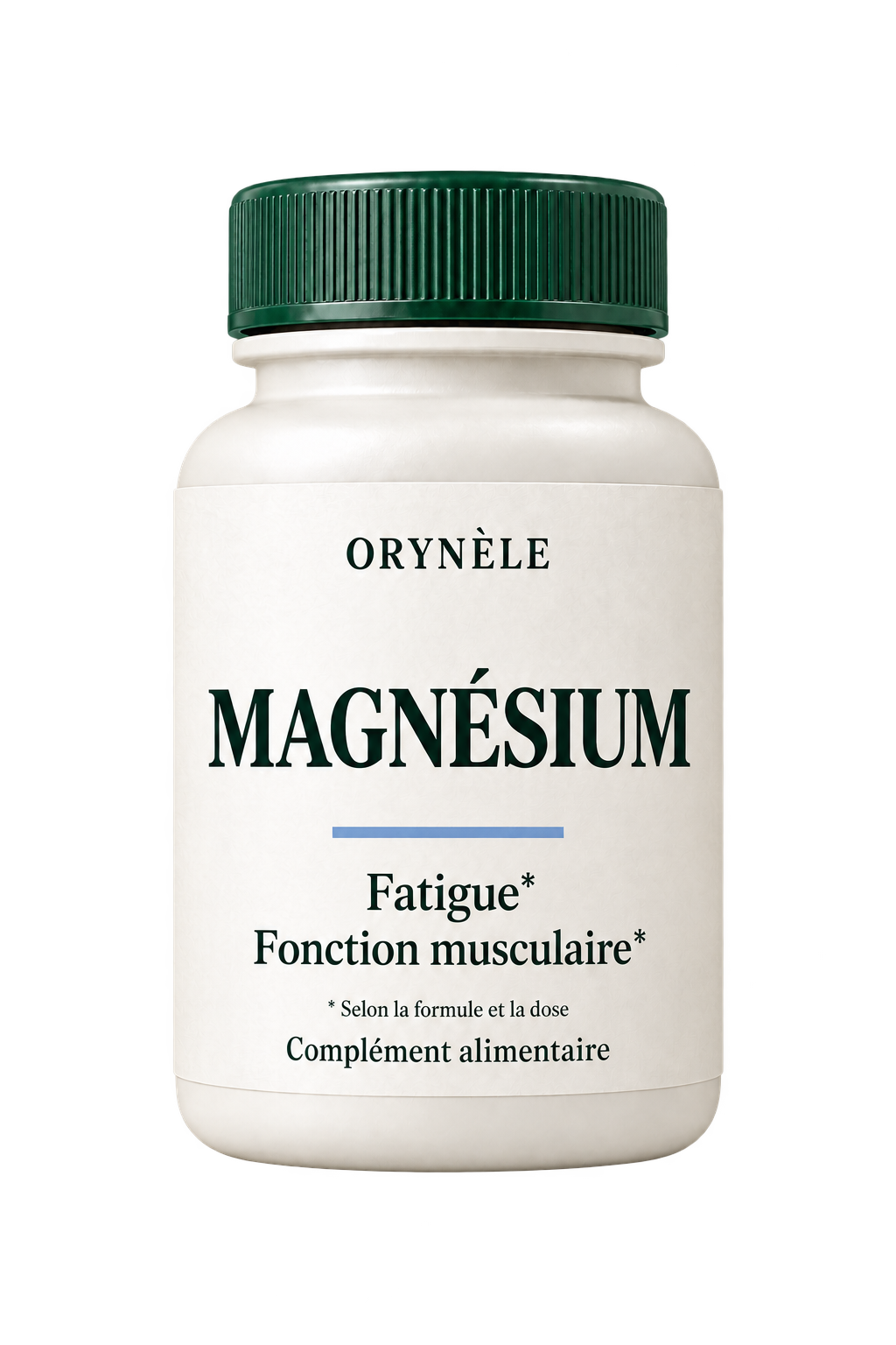 Concept de flacon ORYNÈLE Magnésium